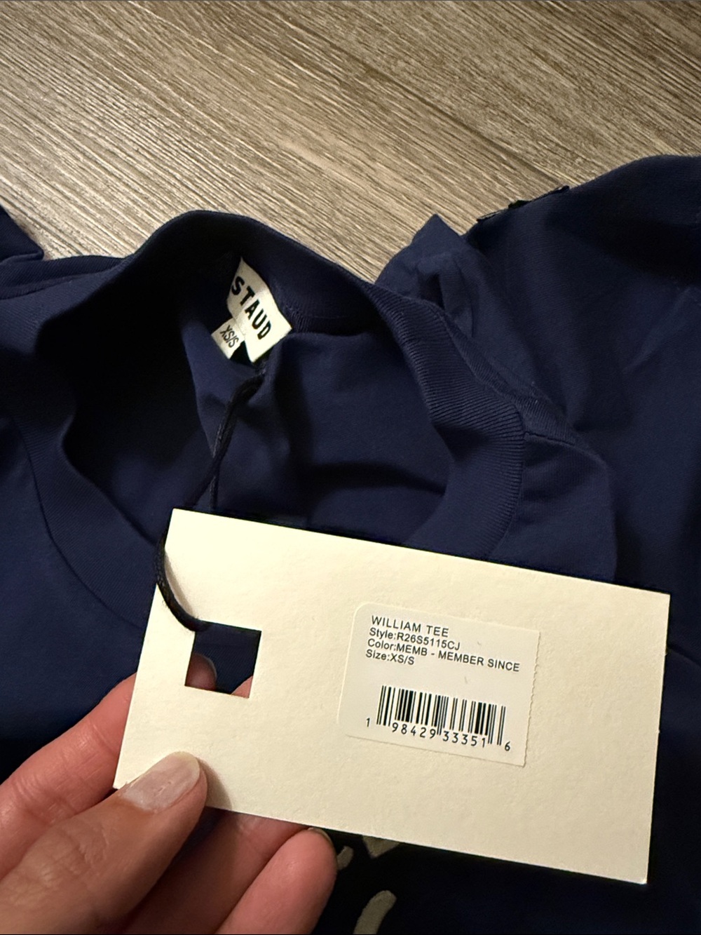 NWT STAUD William Tea, Amex Member Since Navy, size XS/S - Picture 6 of 7